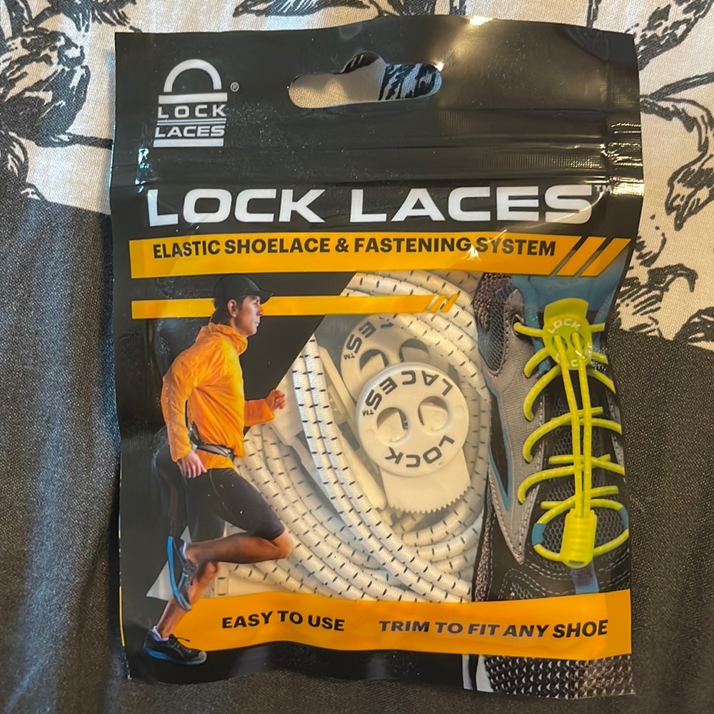 White Lock Laces Shoelace System